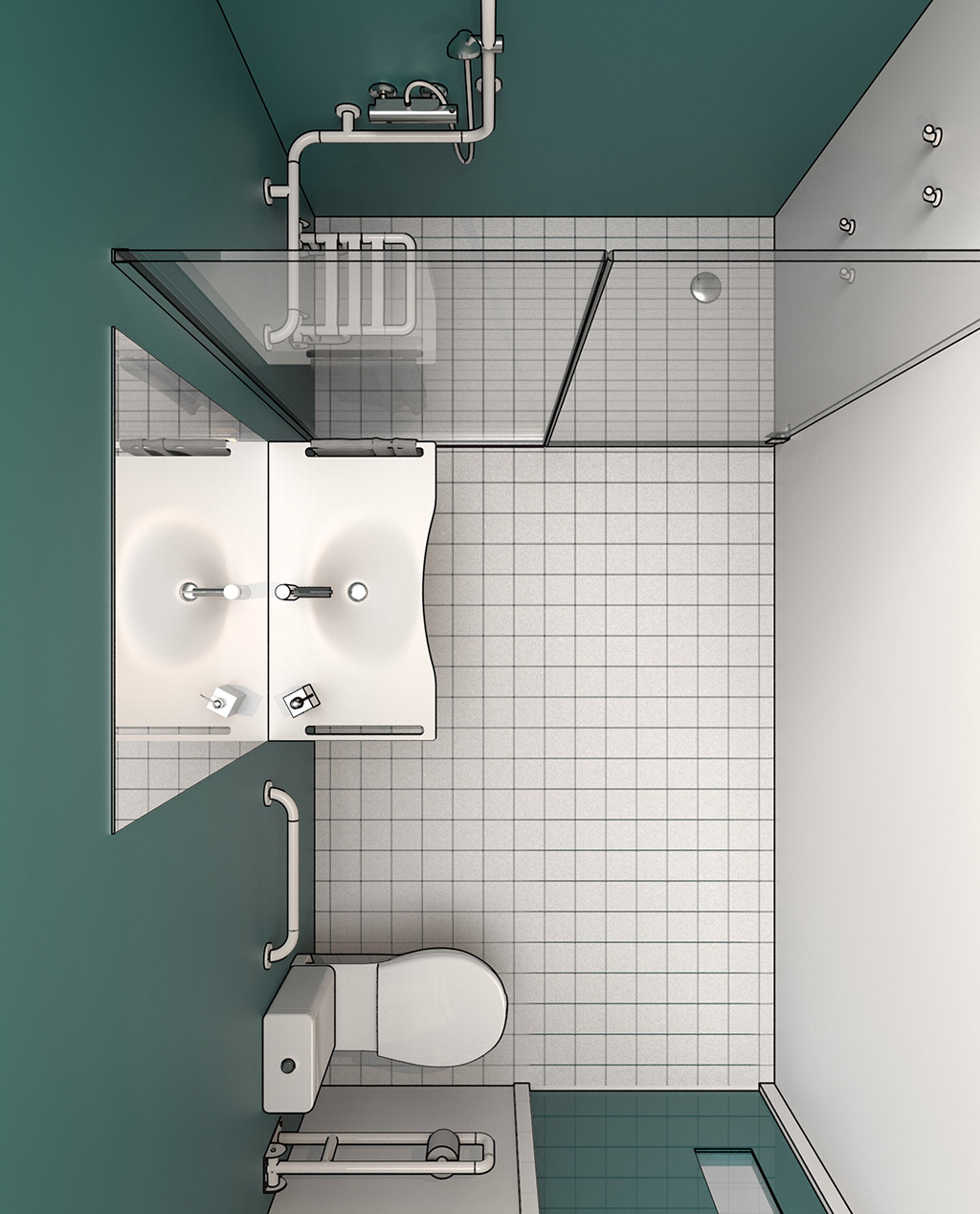 Bathroom for disable, accessories for furnishing security ...