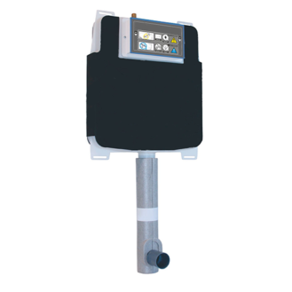 built-in 3/6 liter waste cistern