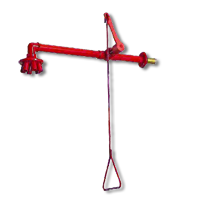 WALL SAFETY SHOWER WITH VALVE